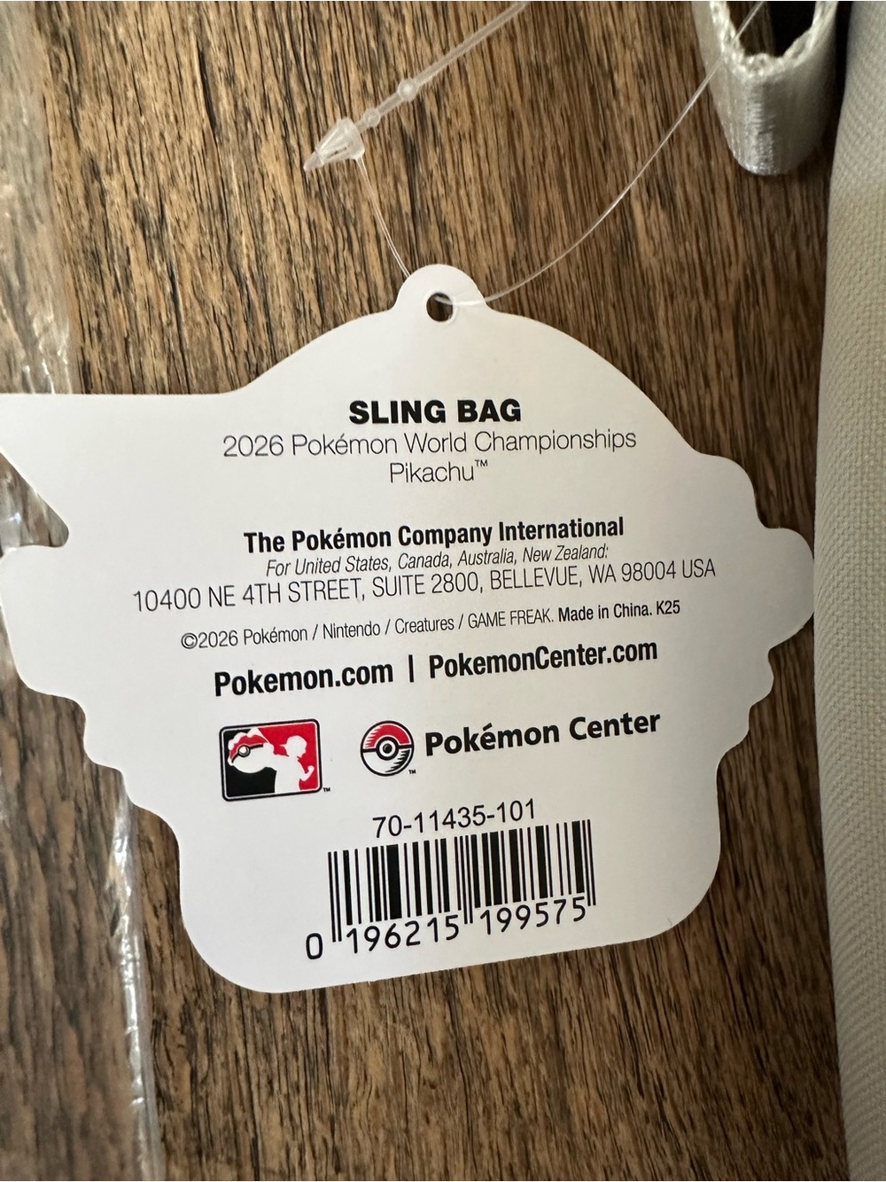 Pokémon World Championships 2026 San Francisco Exclusive Pikachu Sling / bag - Picture 6 of 10
